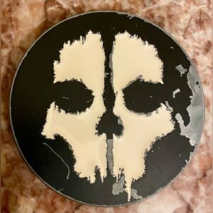 CALL OF DUTY GHOSTS Belt Buckle; Gently worn. Distressed.